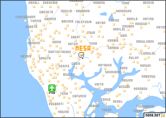 map of Mesa