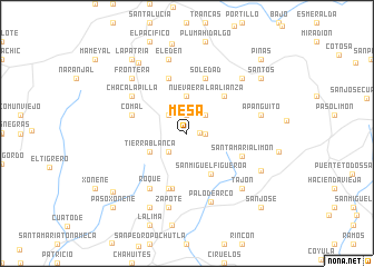 map of Mesa