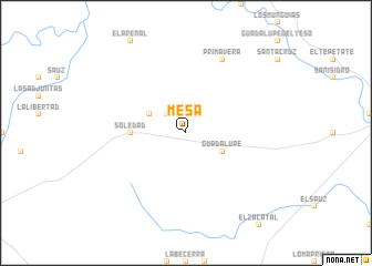 map of Mesa