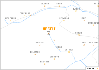 map of Mescit