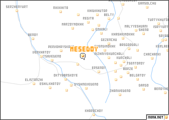 map of Mesedoy