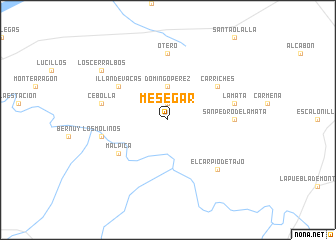 map of Mesegar