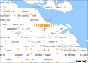 map of Mesekenhagen
