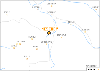 map of Meşeköy