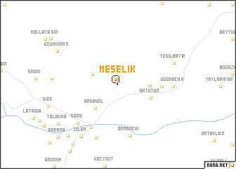 map of Meşelik