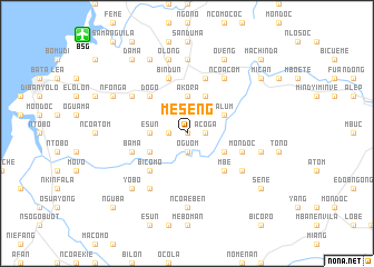 map of Meseng