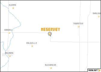 map of Meservey