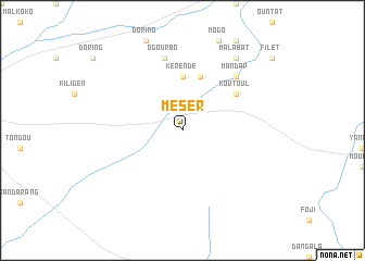 map of Méser