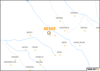 map of Méser
