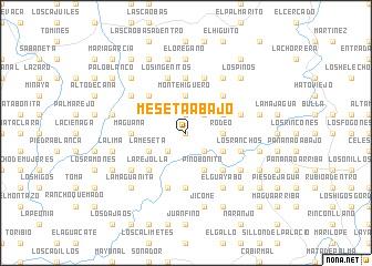 map of Meseta Abajo