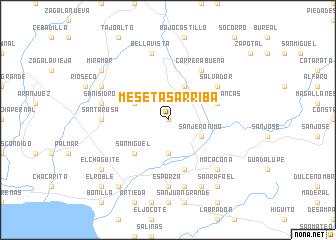 map of Mesetas Arriba