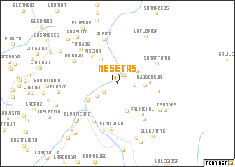 map of Mesetas