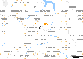 map of Mesetas