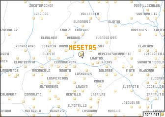 map of Mesetas