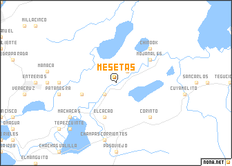 map of Mesetas