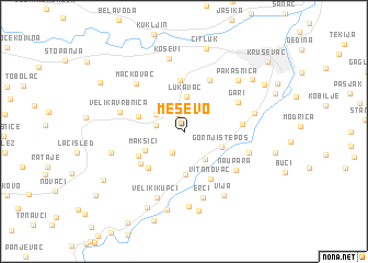 map of Meševo