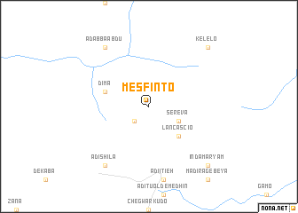 map of Mesfinto