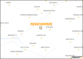 map of Meshcherovo