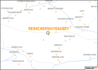 map of Meshcherskiye Dvory