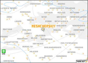 map of Meshcherskiy