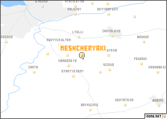 map of Meshcheryaki