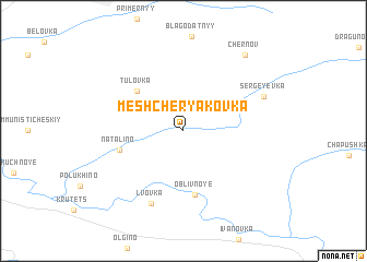 map of Meshcheryakovka