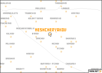 map of Meshcheryakov