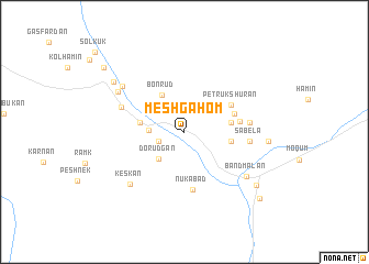 map of Meshgāhom