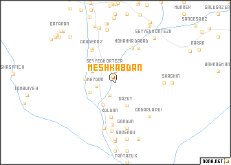 map of Meshk Ābdān
