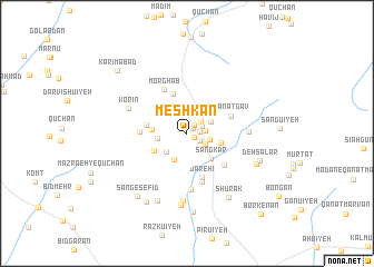 map of Meshkān