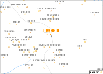 map of Meshkīn