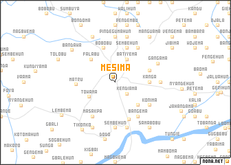 map of Mesima
