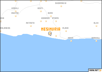 map of Mesimvría