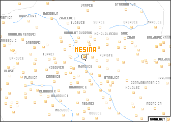 map of Mešina