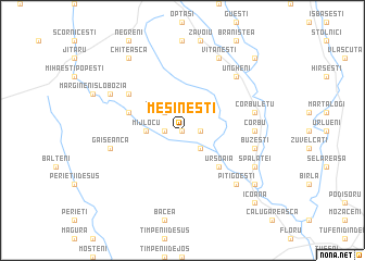 map of Mesineşti