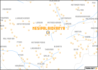 map of Mési Palaiokaryá