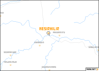 map of Mesir-hilir