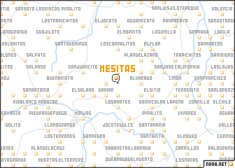 map of Mesitas