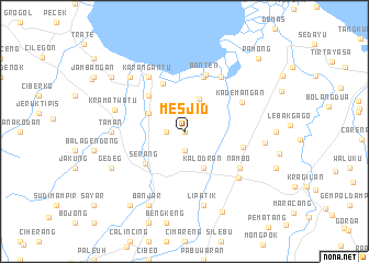 map of Mesjid