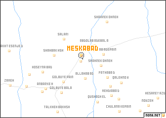 map of Meskābād