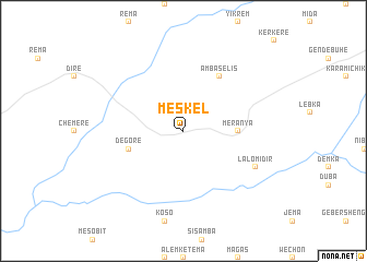 map of Meskʼel