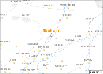 map of Meskety