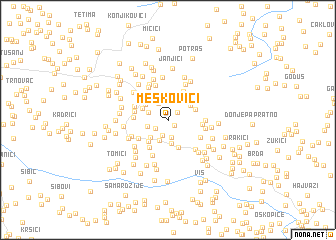 map of Meškovići