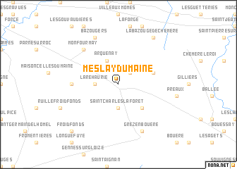 map of Meslay-du-Maine