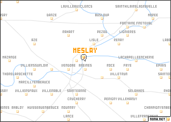 map of Meslay