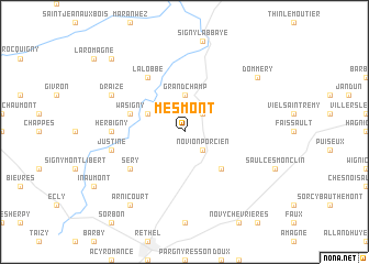 map of Mesmont