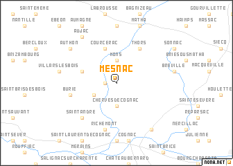 map of Mesnac