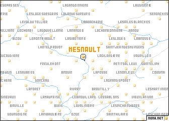 map of Mesnault