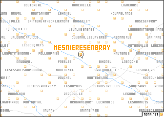 map of Mesnières-en-Bray