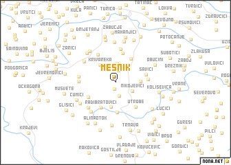 map of Mešnik